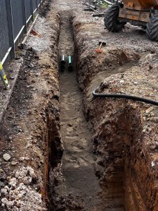 Installation of electrical and data ducting